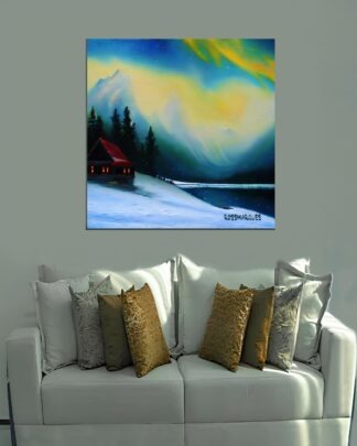 Aurora boreal Quadro em Tela (canvas)