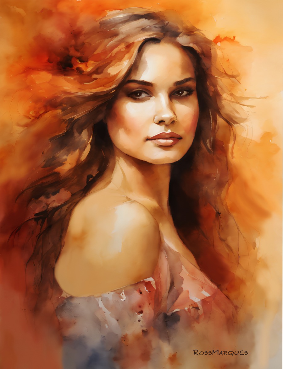 Cabelos ao vento Quadro em Tela (canvas) 2 Cabelos ao vento Quadro em Tela (canvas) - Imagem 2