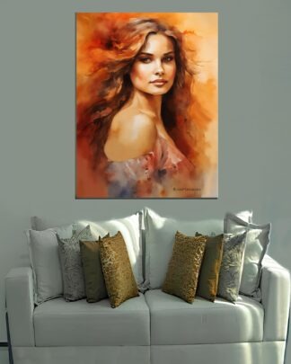 Cabelos ao vento Quadro em Tela (canvas)