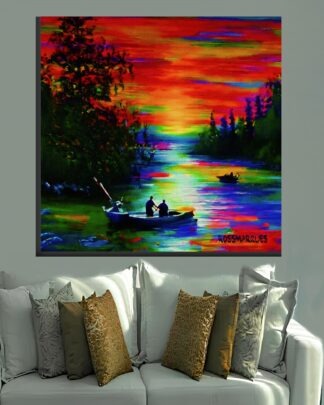 Barqueiros Quadro em Tela (canvas)