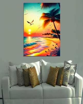 Praia das Palmeiras Quadro em Tela (canvas)