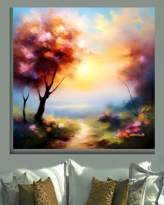 Caminho das Flores Quadro em Tela (canvas)