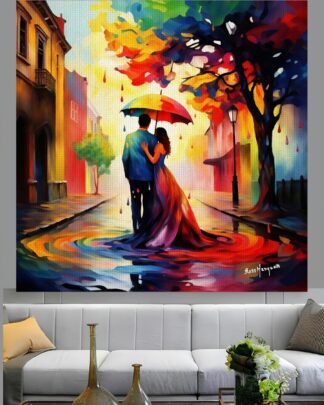 Romântico colorido  Quadro em Tela (canvas)