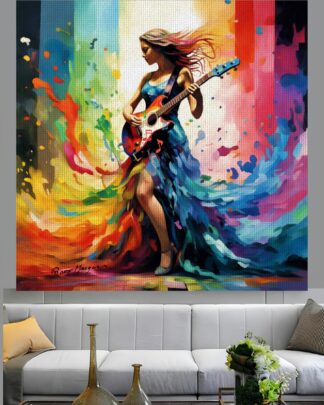 Guitarrista Quadro em Tela (canvas)