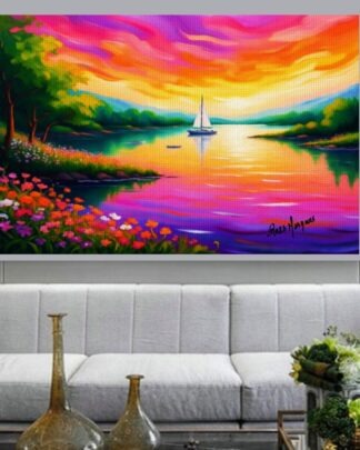 Paisagem Cativante Quadro em Tela (canvas)