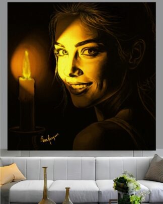 Sorriso iluminado Quadro em Tela (canvas)